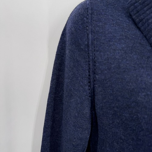 Banana Republic Turtleneck Sweater Womens S Blue Wool Cashmere Blend Lightweight - 第 4/8 張圖片