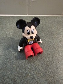 Lego Mickey Mouse Duplo Figure 10597  10941 Yellow Bow-Tie Red Pants Disney Toy