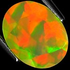 1.94 Ct Natural Ethiopian Faceted Opal Gemstone Multi Color Oval Faceted Cut — photo 2