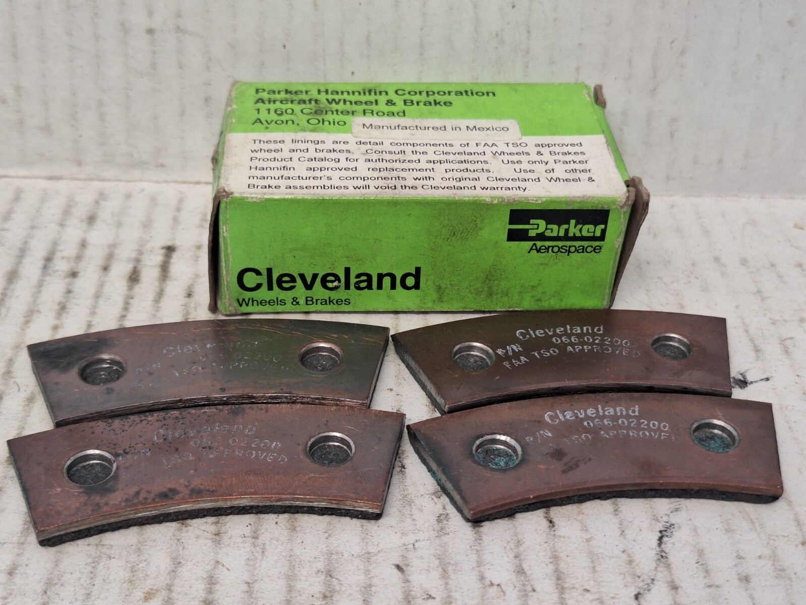 Cleveland Aircraft Brake Lining - P/N: 066-02200