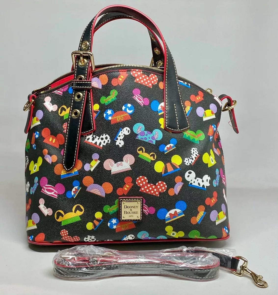 Disney Dooney Bourke I Am Ear Hat Black Satchel Bag Purse See Pics For Damage