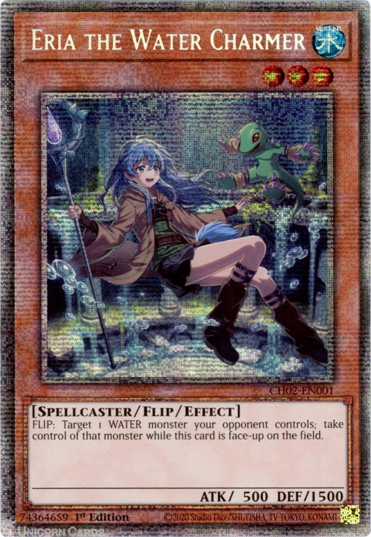 CH02-EN001 Eria the Water Charmer : Starlight Rare 1st Edition Mint YuGiOh Card