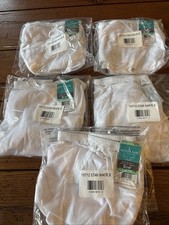 NWT Lot Of 5 Vanity Fair Perfectly Yours Star White Brief Panties 8 XL 15712