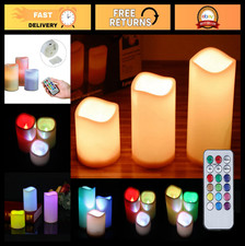 Multicolor Flameless LED Candle Light with Remote - Flickering Tea Light for Wed