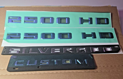 2020-2024 Chevrolet Silverado 2500 HD Emblem Nameplate Package 86539798 OEM 255