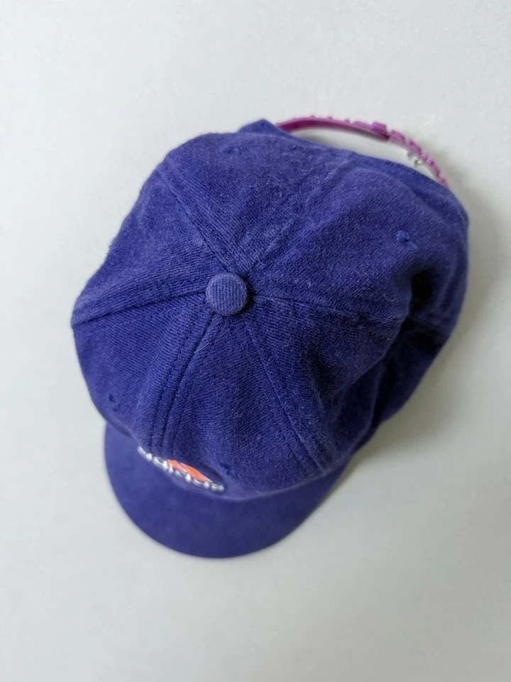 Gorra de béisbol rara vintage de los 80 púrpura Adidas deletreada a presión talla única Foto 3 de 4