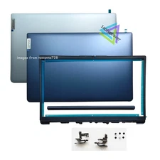 LCD Back Cover / Bezel / Hinge For Lenovo IdeaPad 1 15ADA7 15AMN7 Silver/Blue