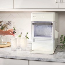 GE Appliances Opal Nugget Ice Maker - Hearth  Hand  with Magnolia: Stainless St