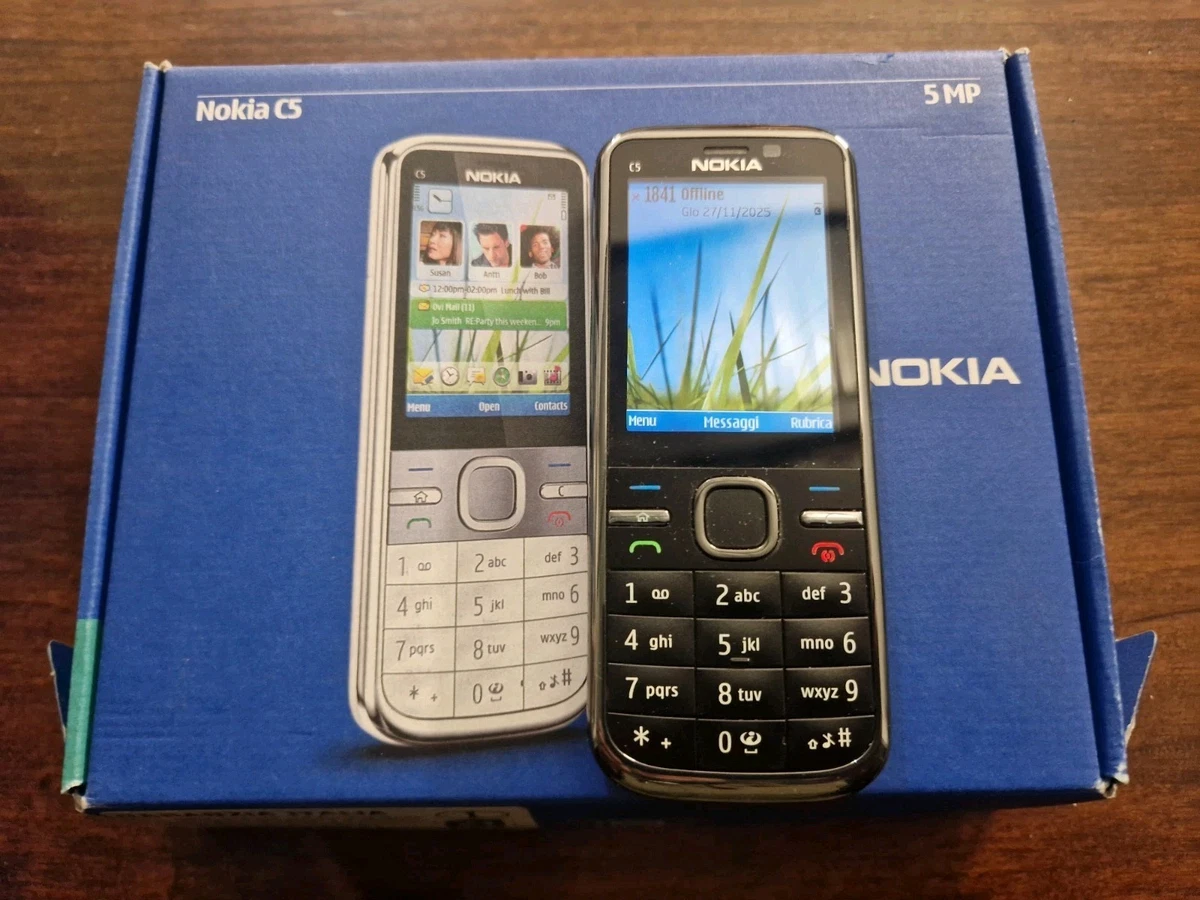 Téléphone Nokia C5-00 Neuf Débloqué - Couleur Warm Grey, Symbian, 3.2MP, Origine Hongrie, Sous Blister