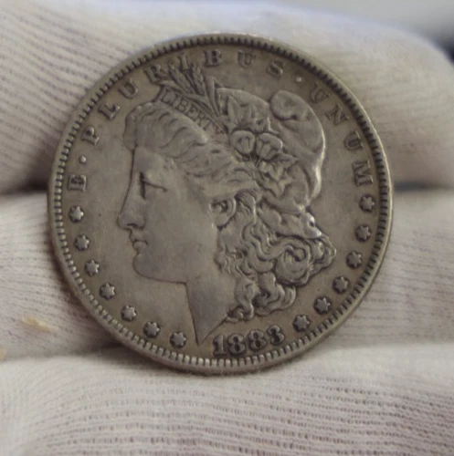 1883 US Morgan Silver Dollar $1 VF+