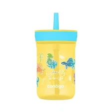 Contigo Kids Leighton Spill-Proof Tumbler with Straw, Ages 3+, Yellow, 14 oz