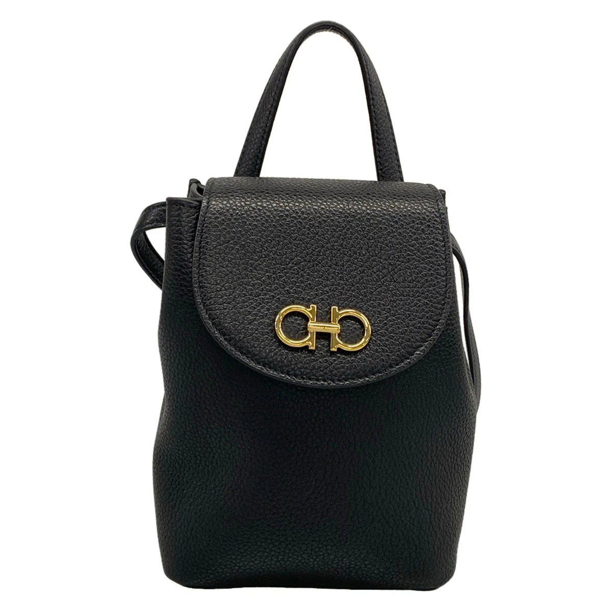 Salvatore Ferragamo Gancini Safari Nylon & Leather Bucket Backpack with BOX  NEW Salvatore Ferragamo Backpacks for Women for sale | eBay main image 4