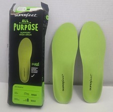 Superfeet All Purpose Support High Arch Max Insole Thick Sz E M 9.5-11 W 10.5-12