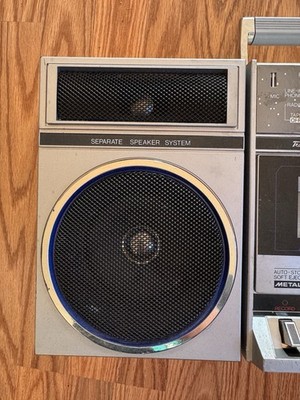 Rare Vintage 1984 Transonic TCR-853 Boombox Detachable Metal Tape
