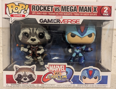 Funko Pop Games Marvel vs Capcom Infinite Rocket vs Mega Man X 2 Pack