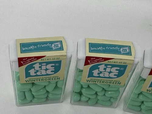 Tic Tac Mint Candy WINTERGREEN 4 Packs SEALED 1/2 oz Containers VTG COLLECTIBLE - Picture 11 of 14