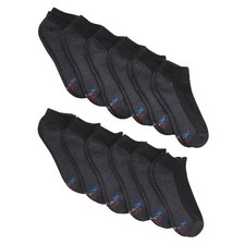 Hanes Men's X-Temp Cushioned with Arch  Vent Low Cut Socks, 12-pack