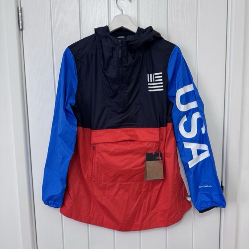 The North Face Women’s Anorak Wind Breaker USA Size S NWT Red - Picture 1 of 18