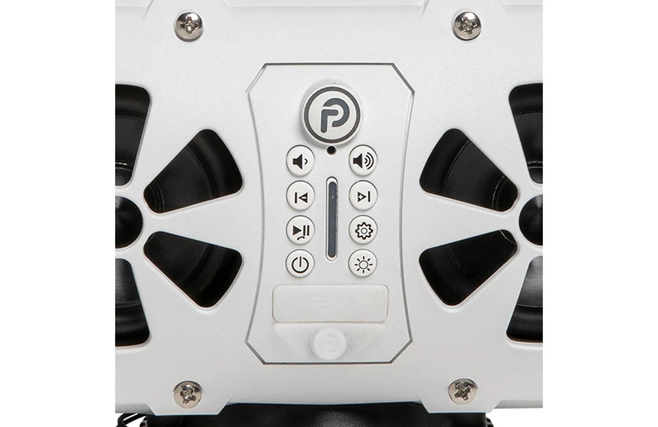 ALTAVOZ BLUETOOTH PORTÁTIL BAZOOKA G3 PARTY BAR MINI BLANCO con ILUMINACIÓN LED Foto 4 de 4