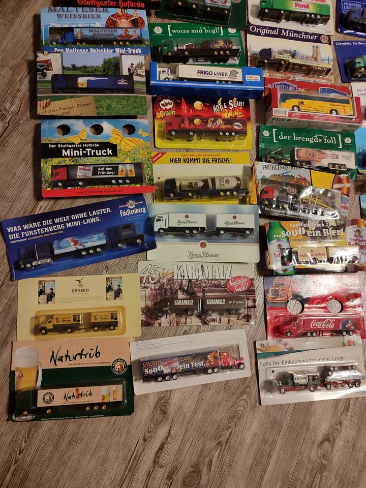 Werbe Trucks, Sammel LKWs, Biertrucks, Miniatur Sammlung für Liebhaber 53 STK. - Bild 2 von 4