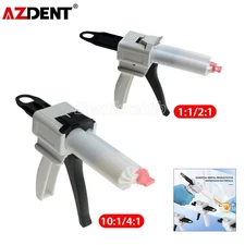 Dental Impression Mixing Dispensing Gun Kit Dispenser Gun 1:1/2:1 10:1/4:1 50ml
