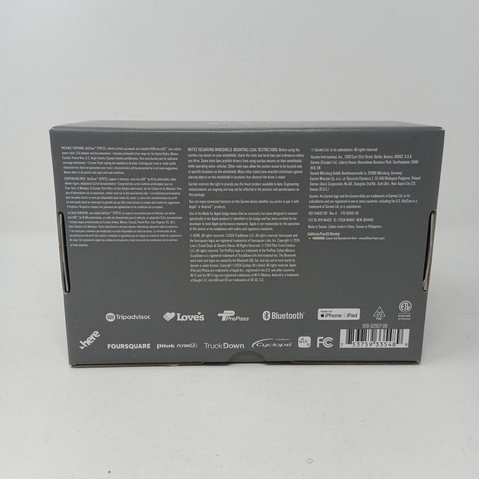 Garmin DezlCam OTR725 7" GPS Truck Navigator with Built-in Dash Cam - Image 2 of 4