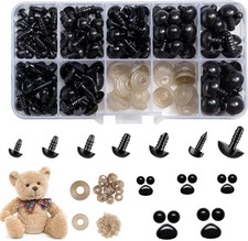 270pcs Safety Eyes and Noses with Washers for Amigurumi, Teddy Bear, Crochet Dol