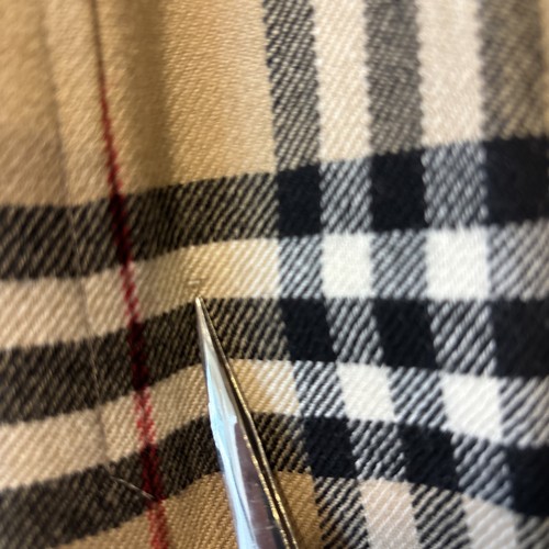 Vtg 1980s Burberry Nova Plaid Skirt England 100% Wool Plaid Small - Afbeelding 6 van 6
