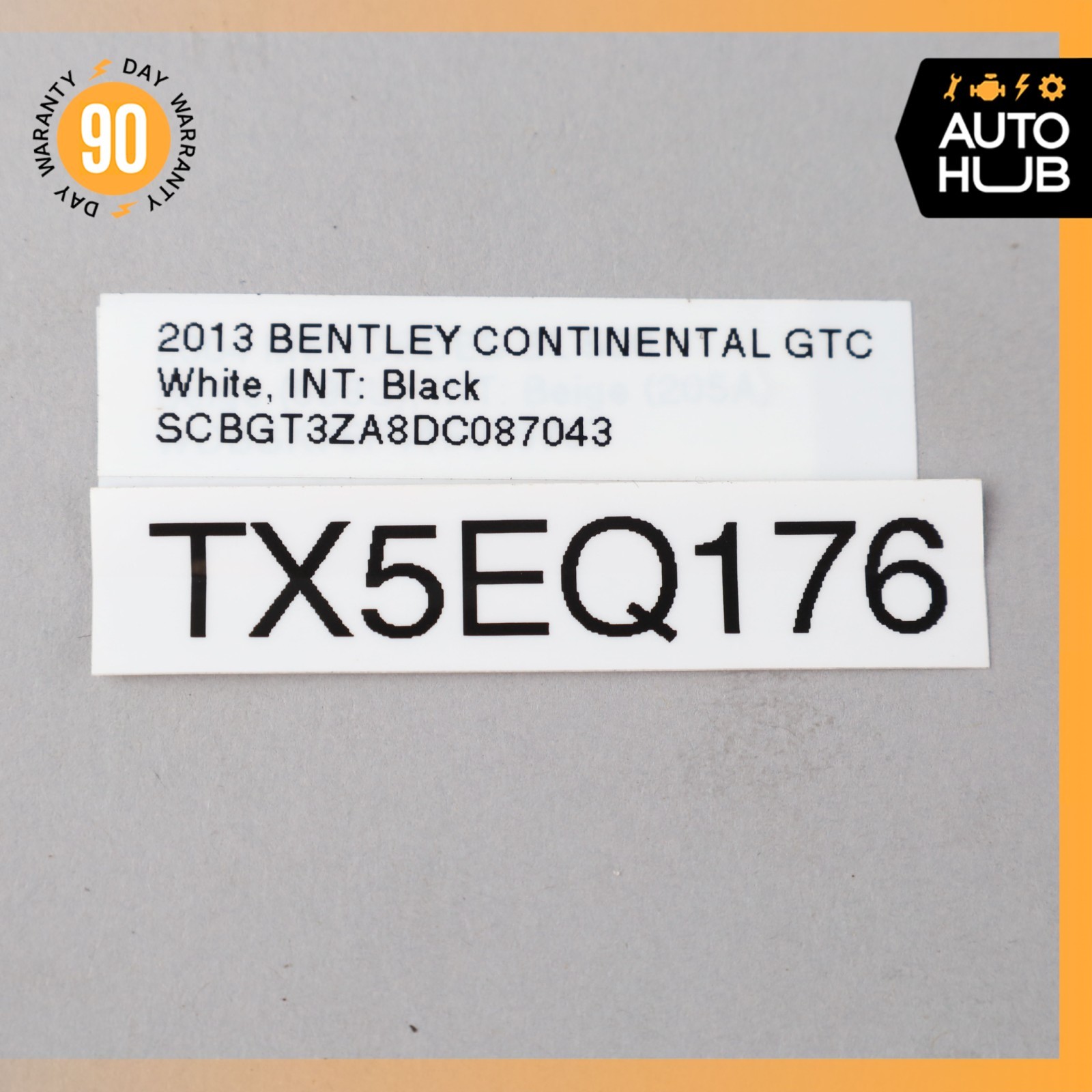 07-11 Bentley Continental GTC Anti Theft Alarm Movement Module OEM 55k