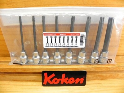 Ko-ken 3/8(9.5)SQ Long Torx Socket Set TORX Hex Lobe *Ko-ken *RS3025/8-L100R