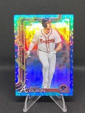 2025 Topps Holiday - Matt Olson #H15 Blue Holiday Lights