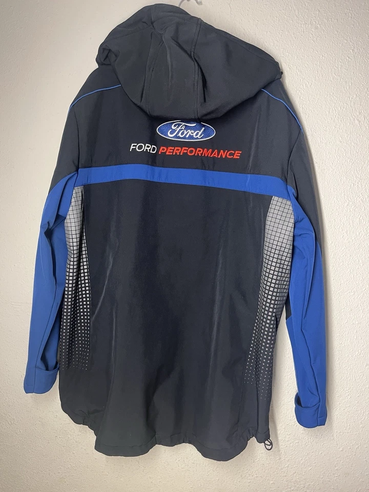 Ford Men's Performance Racing Jacket Blue And Black Winter, Full Zip, XL - Image 4 of 4
