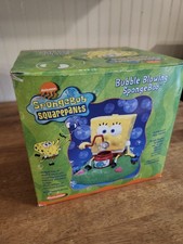 RARE Nickelodeon SpongeBob SquarePants Bubble Blowing 2003 Viacom In Box-WORKS 