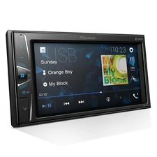 Pioneer DMH-100BT 6.2” Double-Din Digital Media Receiver - Bluetooth, Touchsc...