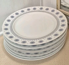 Set 4 Rosenthal 10" Continental Ice Blossom Dinner Plates 534449 NICE!