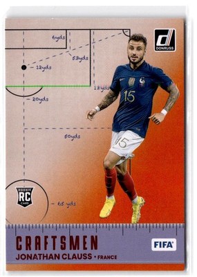 2022-23 Donruss Jonathan Clauss #13 Craftsmen Orange France
