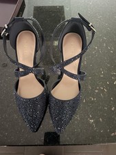 Carvela Kross Jewel Navy Suedette Size 38 Brand New In Box