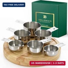 Stainless Steel Measuring Cups Set of 6, Nesting Design