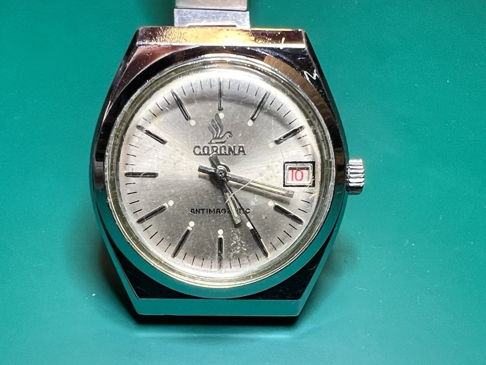 Corona Vintage Manual Mecánico - Pulsera Integrada - Piezas Suiza - ¡Funciona! Foto 2 de 4