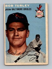 1954 Topps #85 Bob Turley Rookie VG-VGEX Vintage Baseball Card. rookie card picture