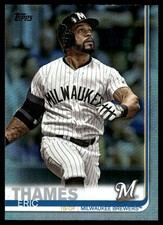 Eric Thames 2019 Topps #695 Brewers MLB READ FREE SHIPPING AutographDen