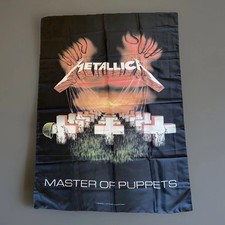 Vntg METALLICA Italy Original MASTER PUPPETS SCARF WALL HANGING 2004 42 X 30