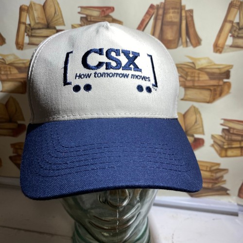 CSX "How Tomorrow Moves" Baseball Cap Tan and Blue SnapBack Family Day 2013