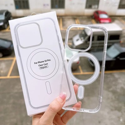 Clear Magnetic Wireless Charging Case for iPhone 17, 16, 15, 14, 13, 12