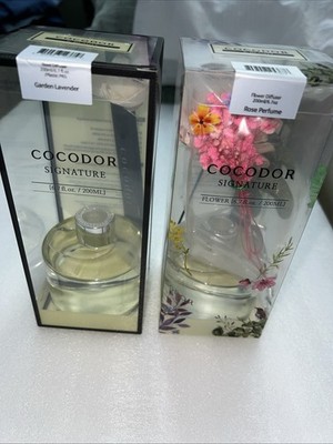 COCODOR  Rose Flower Garden Lavender  K-Beauty  Diffuser 6.7 Fl. Oz Lot Of 2