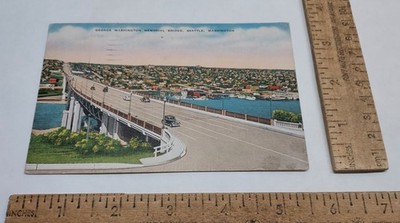 1944 - WASHINGTON BRIDGE - Seattle, Washington - POST CARD - listing #7900