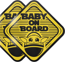 Baby on Board Stickers 2-Pack Baby on Board Signs  Baby Gift Set - Child Safe