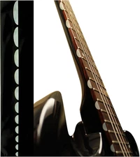 White Guitar Neck Fingerboard Side Fret Markers Inlay Sticker Decal