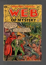 WEB OF MYSTERY #13 VG- 3.5 CULT GOLDEN AGE PRE-CODE HORROR ACE PERIODICALS 1952