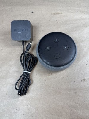 Amazon Echo Dot 3rd Generation Charcoal Model D9N29T Black And Grey Tested Works
